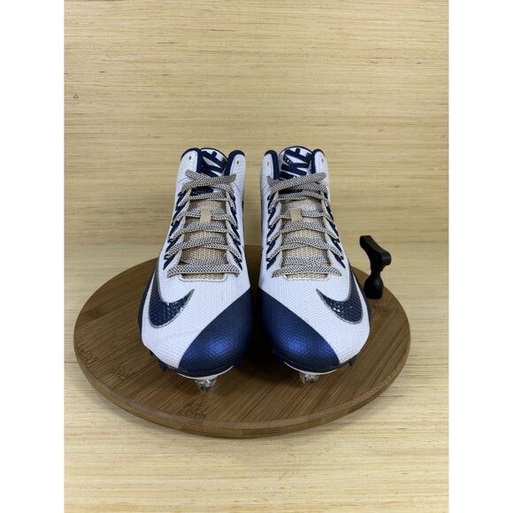 Nike Alpha Pro Low TD Blue White Football Cleats Mens Size 12 - Picture 2 of 8